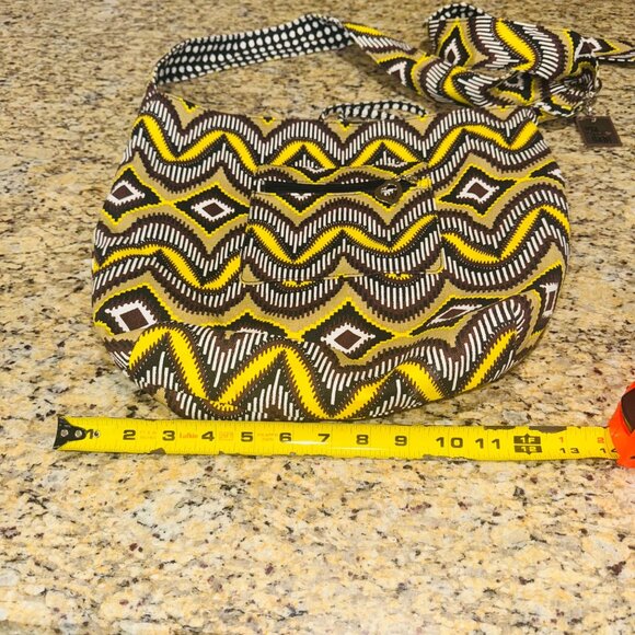 Gia & Dani Boho Sling Bag With Polka Dot Lining Tribal Southwest Crossbody Purse - Picture 5 of 14